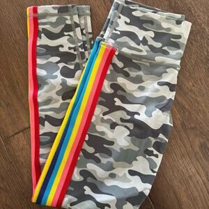 Spiritual Gangster Girls Camo Yoga Leggings Sz M 12